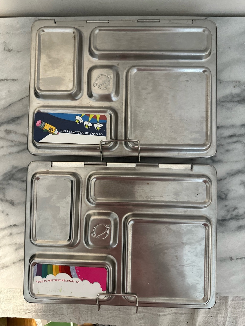 Rover planet box Stainless Steel Compartment Lunch box bento box set of 2 - Picture 3 of 9